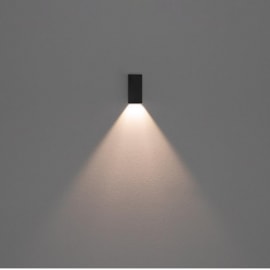 BALIZADOR SOBREPOR WALL MICRO1 FACHO ABERTO IP65 2,5W 100LM 3000K BIVOLT 70° PRETO | STELLA STH21728PTO BALIZADOR SOBREPOR WALL MICRO1 FACHO ABERTO IP65 2,5W 100LM 3000K BIVOLT 70° PRETO | STELLA STH21728PTO