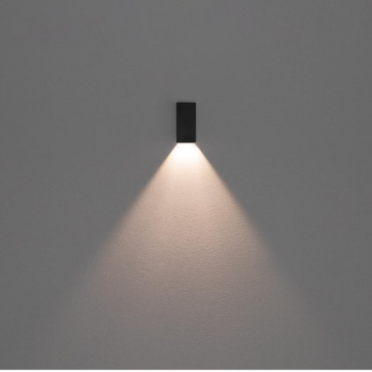 BALIZADOR SOBREPOR WALL MICRO1 FACHO ABERTO IP65 2,5W 100LM 3000K BIVOLT 70° PRETO | STELLA STH21728PTO BALIZADOR SOBREPOR WALL MICRO1 FACHO ABERTO IP65 2,5W 100LM 3000K BIVOLT 70° PRETO | STELLA STH21728PTO