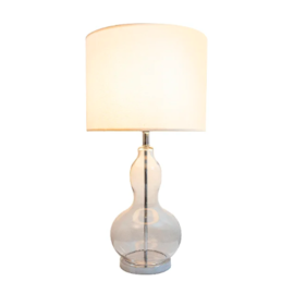 BASE ABAJUR ZUCCA 40W BIVOLT 52CM VIDRO SOPRADO TRANSPARENTE | BELLA ILUMINAÇÃO ZUC1AB01TR068 BASE ABAJUR ZUCCA 40W BIVOLT 52CM VIDRO SOPRADO TRANSPARENTE | BELLA ILUMINAÇÃO ZUC1AB01TR068