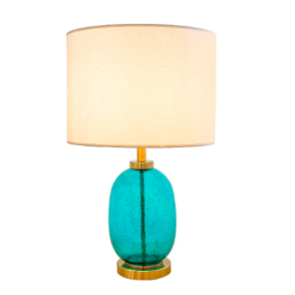 BASE DE ABAJUR ACQUA 43X19CM VIDRO AZUL METAL BRONZE | BELLA ILUMINAÇÃO ACQ1AB01AZ065 BASE DE ABAJUR ACQUA 43X19CM VIDRO AZUL METAL BRONZE | BELLA ILUMINAÇÃO ACQ1AB01AZ065