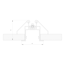 BASE P/ PERFIL DE EMBUTIR SOB MEDIDA LINEAR FRAME ALUMÍNIO | MISTERLED SLED9023 S33 BASE P/ PERFIL DE EMBUTIR SOB MEDIDA LINEAR FRAME ALUMÍNIO | MISTERLED SLED9023 S33