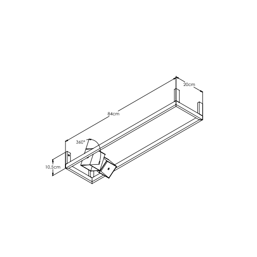 BLOCK PLAFON BIVOLT 11X7X14CM 1X AR70 | BELLA ITALIA PL10506