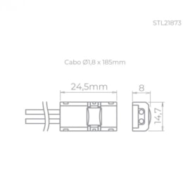 CONECTOR 2 FIOS PARA FITA 10MM | STELLA STL21873