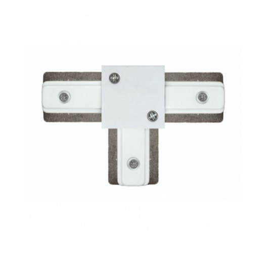 CONECTOR DE METAL EM T PARA TRILHO ELETRIFICADO 10,62X7,06CM ALUMÍNIO E PLÁSTICO BRANCO | STIDIOLUCE QCN908-BR CONECTOR DE METAL EM T PARA TRILHO ELETRIFICADO 10,62X7,06CM ALUMÍNIO E PLÁSTICO BRANCO | STIDIOLUCE QCN908-BR