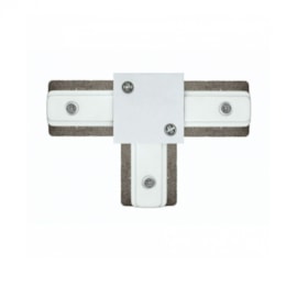 CONECTOR DE METAL EM T PARA TRILHO ELETRIFICADO 10,62X7,06CM ALUMÍNIO E PLÁSTICO BRANCO | STIDIOLUCE QCN908-BR CONECTOR DE METAL EM T PARA TRILHO ELETRIFICADO 10,62X7,06CM ALUMÍNIO E PLÁSTICO BRANCO | STIDIOLUCE QCN908-BR