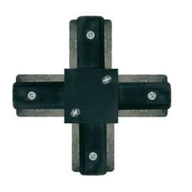 CONECTOR DE METAL EM X PARA TRILHO ELETRIFICADO 10,62X10,62CM ALUMÍNIO E PLÁSTICO PRETO | STIDIOLUCE QCN909-PT CONECTOR DE METAL EM X PARA TRILHO ELETRIFICADO 10,62X10,62CM ALUMÍNIO E PLÁSTICO PRETO | STIDIOLUCE QCN909-PT
