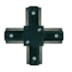 CONECTOR DE METAL EM X PARA TRILHO ELETRIFICADO 10,62X10,62CM ALUMÍNIO E PLÁSTICO PRETO | STIDIOLUCE QCN909-PT CONECTOR DE METAL EM X PARA TRILHO ELETRIFICADO 10,62X10,62CM ALUMÍNIO E PLÁSTICO PRETO | STIDIOLUCE QCN909-PT