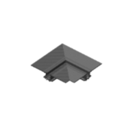 CONECTOR DE TRILHO ULTRA FINN ALUMÍNIO 5,6X5,6X1,5CM 90° PRETO | DIMLUX 700872