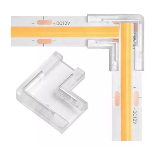 CONECTOR EMENDA L 90º COMPATÍVEL COM FITA COB | PIX ILUMINAÇÃO 36507276 CONECTOR EMENDA L 90º COMPATÍVEL COM FITA COB | PIX ILUMINAÇÃO 36507276