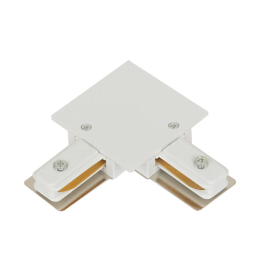 CONECTOR L PARA TRILHO DE EMBUTIR ALUMÍNIO BRANCO | BELLA ILUMINAÇÃO DL160LW