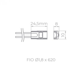 CONECTOR PARA FITA ALL LIGHT LED 2 FIOS | STELLA STH20871 CONECTOR PARA FITA ALL LIGHT LED 2 FIOS | STELLA STH20871