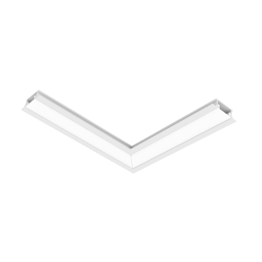 CONECTOR PARA PERFIL DE EMBUTIR SIMPLE WAY W15P ALTO L TETO-TETO ALUMÍNIO E ACRÍLICO | INTERLIGHT W15EP.9388