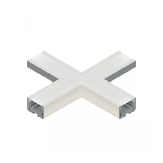 CONECTOR PARA PERFIL DE EMBUTIR X AÇO BRANCO | PIX ILUMINAÇÃO 36506489