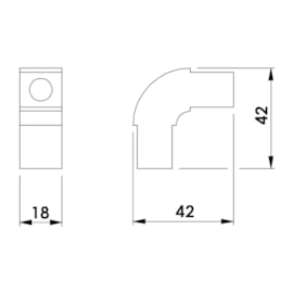 CONECTOR PARA PERFIL DE SOBREPOR FIT 15 L METAL | NEWLINE SS15000 CONECTOR PARA PERFIL DE SOBREPOR FIT 15 L METAL | NEWLINE SS15000