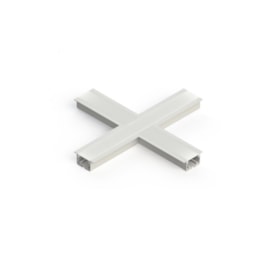 CONECTOR PARA PERFIL DE SOBREPOR X AÇO BRANCO | PIX ILUMINAÇÃO 36506492