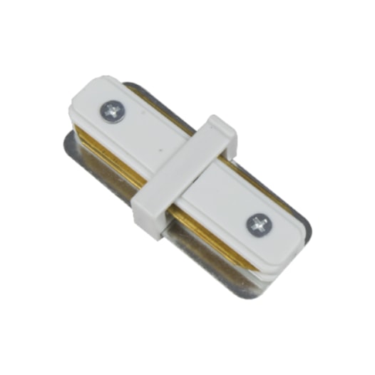 CONECTOR PARA TRILHO DE EMBUTIR I ALUMÍNIO BRANCO | ROMALUX 30109