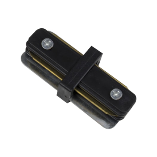 CONECTOR PARA TRILHO DE EMBUTIR I ALUMÍNIO PRETO | ROMALUX 30110