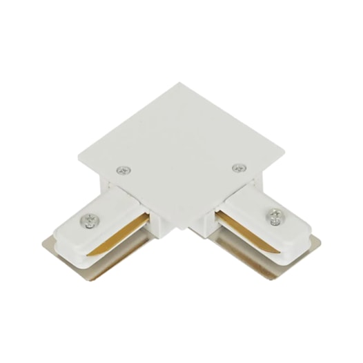 CONECTOR PARA TRILHO DE EMBUTIR L ALUMÍNIO BRANCO | ROMALUX 30111