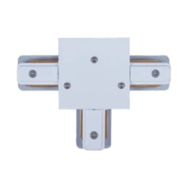CONECTOR PARA TRILHO DE EMBUTIR T ALUMÍNIO BRANCO | ROMALUX 30113 CONECTOR PARA TRILHO DE EMBUTIR T ALUMÍNIO BRANCO | ROMALUX 30113