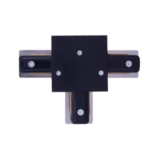 CONECTOR PARA TRILHO DE EMBUTIR T ALUMÍNIO PRETO | ROMALUX 30114 CONECTOR PARA TRILHO DE EMBUTIR T ALUMÍNIO PRETO | ROMALUX 30114