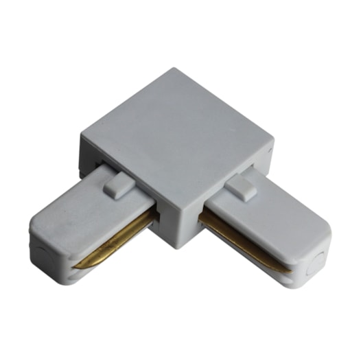 CONECTOR PARA TRILHO DE SOBREPOR L ABS BRANCO | SKYLIGHT SKY-002BR