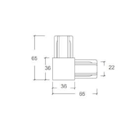 CONECTOR PARA TRILHO DE SOBREPOR L ABS PRETO | SKYLIGHT SKY-002PTO CONECTOR PARA TRILHO DE SOBREPOR L ABS PRETO | SKYLIGHT SKY-002PTO