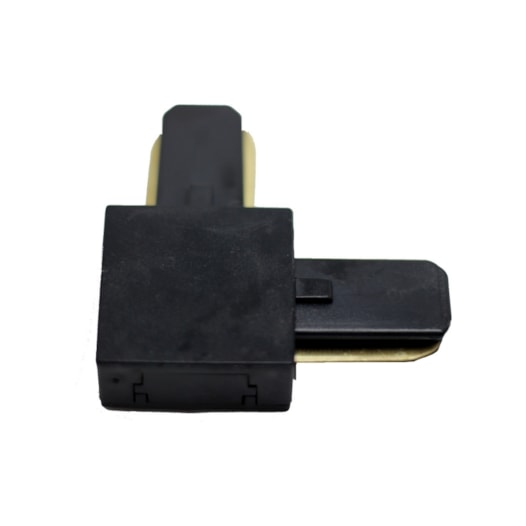 CONECTOR PARA TRILHO DE SOBREPOR L ABS PRETO | SKYLIGHT SKY-002PTO