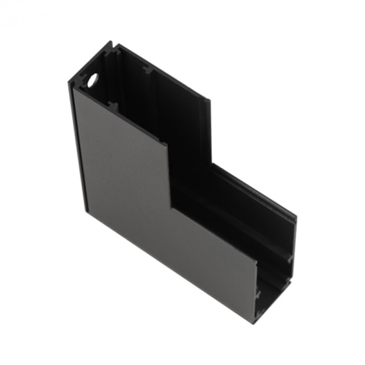 CONECTOR PARA TRILHO DE SOBREPOR MAG L PAREDE/TETO COM ABA PRETO | GAYA 1966 CONECTOR PARA TRILHO DE SOBREPOR MAG L PAREDE/TETO COM ABA PRETO | GAYA 1966