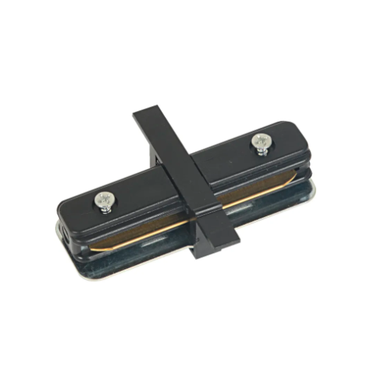 CONECTOR RETO PARA TRILHO DE EMBUTIR PRETO | BELLA ILUMINAÇÃO DL160RB