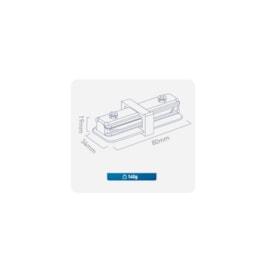 CONECTOR RETO PARA TRILHO SOPREBOR BRANCO | PIX 36506061 CONECTOR RETO PARA TRILHO SOPREBOR BRANCO | PIX 36506061