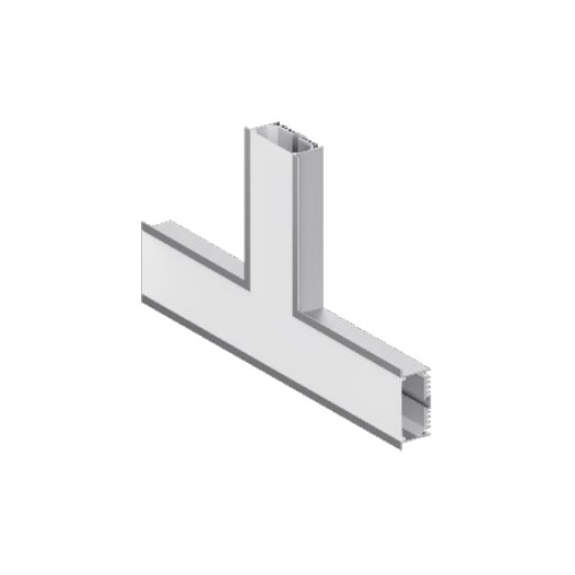 CONECTOR T HORIZONTAL 200X200MM P/ PERFIL DE LED EMBUTIR 80MM | BELLUCE BLL23