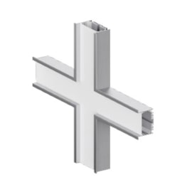 CONECTOR X HORIZONTAL 200X200MM P/ PERFIL DE LED EMBUTIR 100MM | BELLUCE BLL28