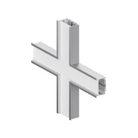 CONECTOR X HORIZONTAL 200X200MM P/ PERFIL DE LED EMBUTIR 80MM RECUADO | BELLUCE BLL37