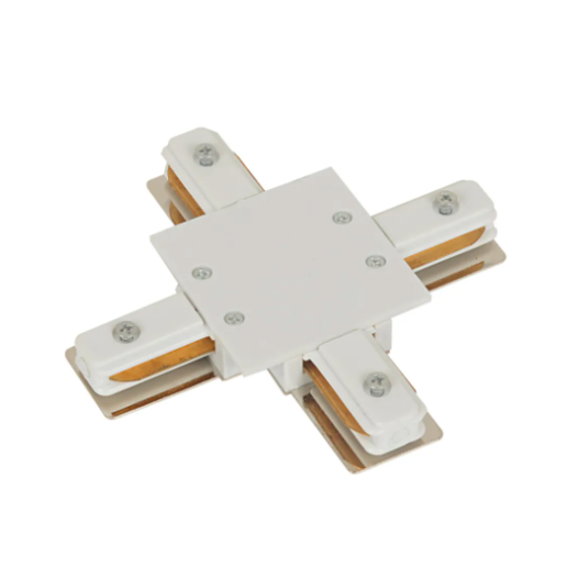 CONECTOR X PARA TRILHO DE EMBUTIR BRANCO | BELLA ILUMINAÇÃO DL160XW