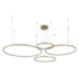 CONJUNTO DE PENDENTES LED DAIRE 3000K 110W BIVOLT Ø150X500CM ALUMÍNIO DOURADO FOSCO | NORDECOR 2192