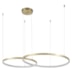 CONJUNTO DE PENDENTES LED DAIRE 3000K 49W BIVOLT Ø100X180CM ALUMÍNIO DOURADO FOSCO | NORDECOR 2237 CONJUNTO DE PENDENTES LED DAIRE 3000K 49W BIVOLT Ø100X180CM ALUMÍNIO DOURADO FOSCO | NORDECOR 2237