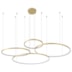 CONJUNTO DE PENDENTES LED DAIRE GR 3000K 132W BIVOLT Ø150X500CM DOURADO FOSCO | NORDECOR 2525 CONJUNTO DE PENDENTES LED DAIRE GR 3000K 132W BIVOLT Ø150X500CM DOURADO FOSCO | NORDECOR 2525