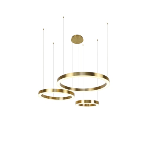 CONJUNTO DE PENDENTES LED REDONDO TRIPLO 3500K 108W BIVOLT Ø80CM INOX E ACRÍLICO BRONZE | SINDORA ILUMINAÇÃO DCD01231 CONJUNTO DE PENDENTES LED REDONDO TRIPLO 3500K 108W BIVOLT Ø80CM INOX E ACRÍLICO BRONZE | SINDORA ILUMINAÇÃO DCD01231