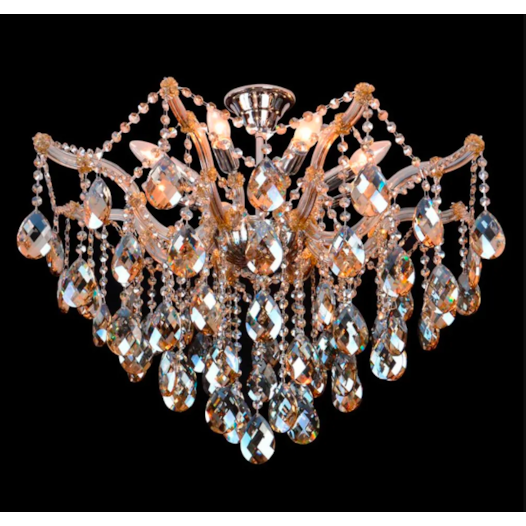 CRISTAL 7,5X5,0CM AMBAR PARA AR001A, AR002A, AR003A | BELLA ILUMINAÇÃO CRAR002A CRISTAL 7,5X5,0CM AMBAR PARA AR001A, AR002A, AR003A | BELLA ILUMINAÇÃO CRAR002A