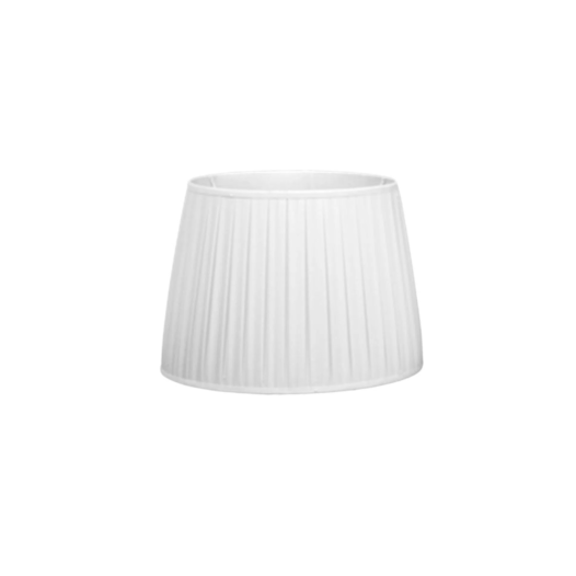 CÚPULA PLISS Ø38X28CM TECIDO CRU | BELLA ILUMINAÇÃO HU022