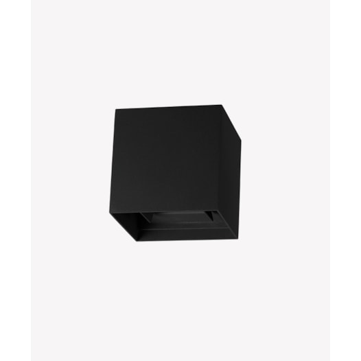 DESIGN ARANDELA DOUBLE 6W 3000K BIVOLT Ø10CM ALUMÍNIO PRETO | OPUS LED OPS 35864 DESIGN ARANDELA DOUBLE 6W 3000K BIVOLT Ø10CM ALUMÍNIO PRETO | OPUS LED OPS 35864