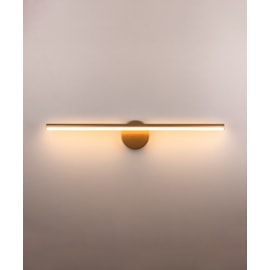 DESIGN ARANDELA HUBBLE 3000K 11W 60X1,7CM ALUMÍNIO DOURADO | OPUS LED HM 82338