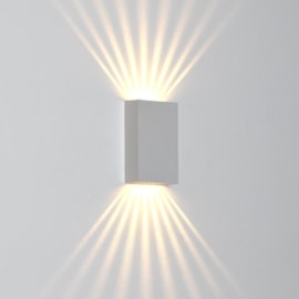 DESIGN ARANDELA PERSAID 3000K 4W BIVOLT 12,3X8,3X3CM POLICARBONATO BRANCO | OPUS LED OPS 82208