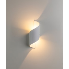 DESIGN ARANDELA SUNDAE 3000K 10W 10X28CM ALUMÍNIO BRANCO | OPUS LED OPS 85193 DESIGN ARANDELA SUNDAE 3000K 10W 10X28CM ALUMÍNIO BRANCO | OPUS LED OPS 85193
