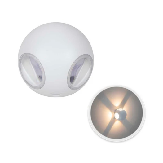 DESIGN ARANDELA TETRA LED 3000K 6W BIVOLT 9,5X8,5CM POLICARBONATO BRANCO | OPUS LED OPS 30326 DESIGN ARANDELA TETRA LED 3000K 6W BIVOLT 9,5X8,5CM POLICARBONATO BRANCO | OPUS LED OPS 30326