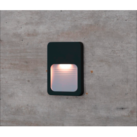 DESIGN BALIZADOR DE EMBUTIR LED FIT EXTERNO 3000K 2W BIVOLT 12X9X1,2CM POLICARBONATO PRETO | OPUS LED OPS 33419 DESIGN BALIZADOR DE EMBUTIR LED FIT EXTERNO 3000K 2W BIVOLT 12X9X1,2CM POLICARBONATO PRETO | OPUS LED OPS 33419