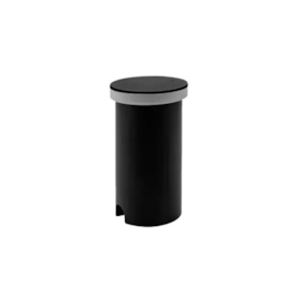 DESIGN BALIZADOR  DE SOLO LED PEDRI REDONDO EXTERNO 3000K 1W BIVOLT 5X5X8,85CM POLICARBONATO PRETO | OPUS LED OPS 82963 DESIGN BALIZADOR  DE SOLO LED PEDRI REDONDO EXTERNO 3000K 1W BIVOLT 5X5X8,85CM POLICARBONATO PRETO | OPUS LED OPS 82963