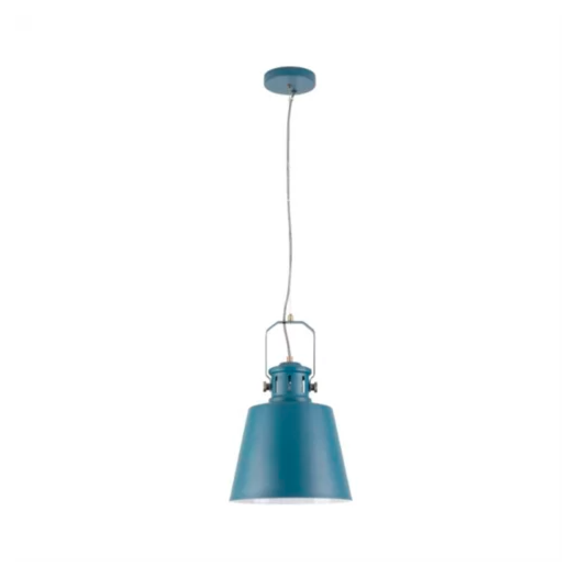 DESIGN PENDENTE BALTHASAR LED 1XE27 27,5X39,5CM ALUMÍNIO AZUL E BRANCO  | OPUS LED OPS 37707