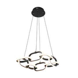 DESIGN PENDENTE ELO 3000K 73W BIVOLT 46CM PRETO | OPUS LED OPS 84844 DESIGN PENDENTE ELO 3000K 73W BIVOLT 46CM PRETO | OPUS LED OPS 84844
