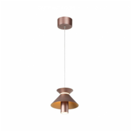 DESIGN PENDENTE LED OCCA 3000K 7W BIVOLT 15X14CM ALUMÍNIO MARROM | OPUS LED OPS 37806 DESIGN PENDENTE LED OCCA 3000K 7W BIVOLT 15X14CM ALUMÍNIO MARROM | OPUS LED OPS 37806